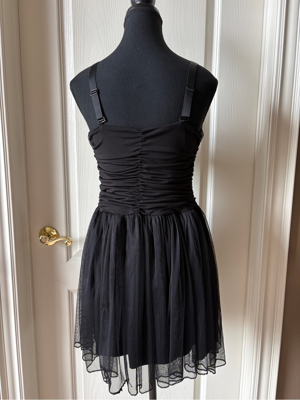 LBD Ruched Tulle Mini Dress - Picture 3 of 5